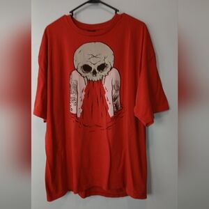 Volcom Skull Art T-shirt Mens XL Streetwear Skater Punk 90's